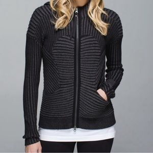 Lululemon Embrace Ribbed Knit Hoodie Sweatshirt